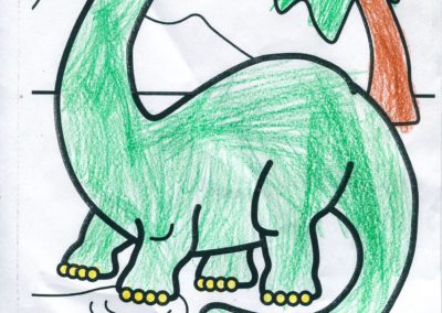 green dinosaur